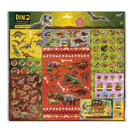 Super set abtibilduri cu dinozauri