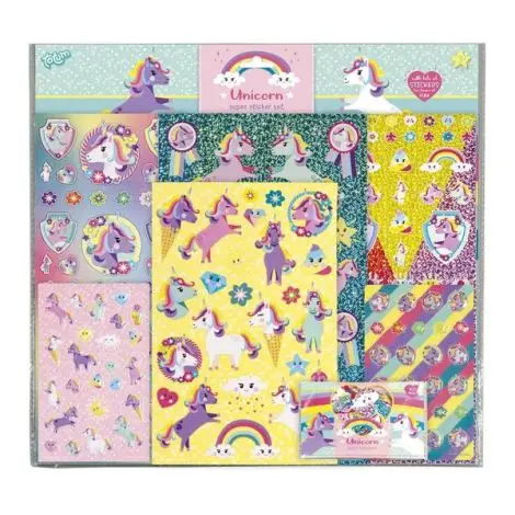 Super set abtibilduri cu unicorni