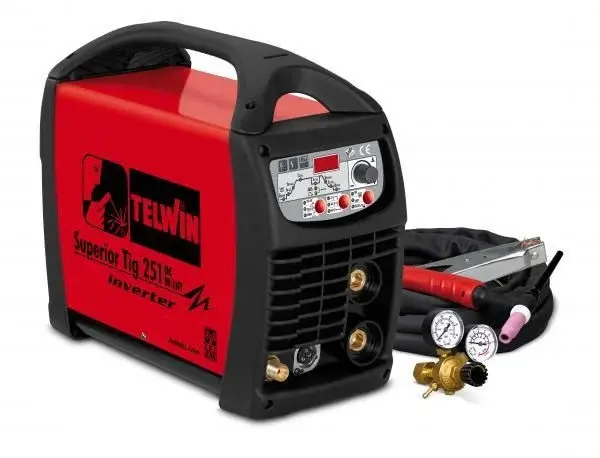 SUPERIOR TIG 251 DC-HF/LIFT VRD 400V+ACC - APARAT DE SUDURA TELWIN tip TIG cu accesorii