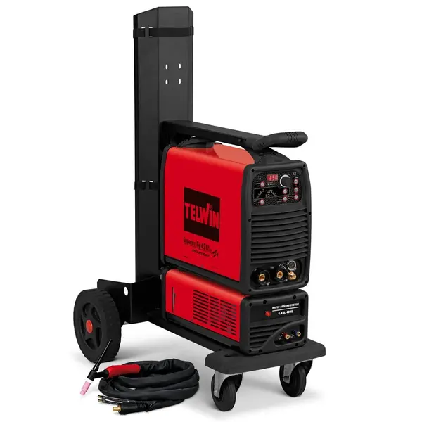SUPERIOR TIG 421 AC/DC AQUA + ACC. + TROLLEY - Aparat de sudura Telwin TIG cu sistem de racire si accesorii in carucior