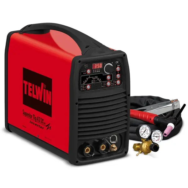 SUPERIOR TIG 421 DC-HF/LIFT VRD + ACC. - APARAT DE SUDURA TELWIN tip TIG + kit accesorii