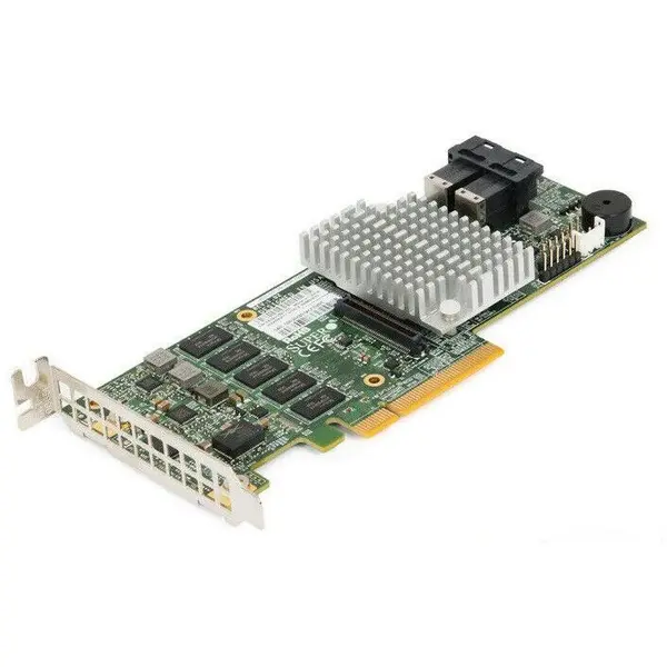 SUPERMICRO Supermicro AOC-S3108L-H8iR-16DD 8 ports (Int), 12Gbs (SAS3), 2GB DDR3 Cache, RAID 0, 1, 5, 6, 10, 50, 60 - Low Profile
