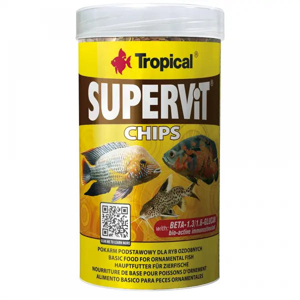 SUPERVIT Chips, Tropical Fish, 250ml, 130 g