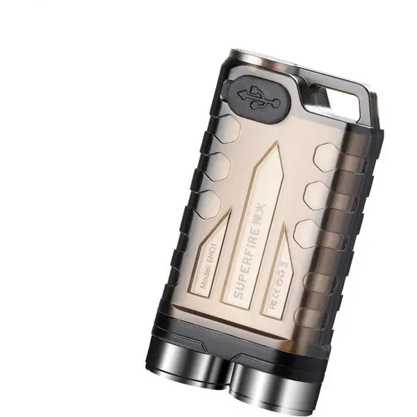 Supfire Lanterna de buzunar tip breloc Superfire EM01, 800lm, 500mAh, USB C, lumina de urgenta