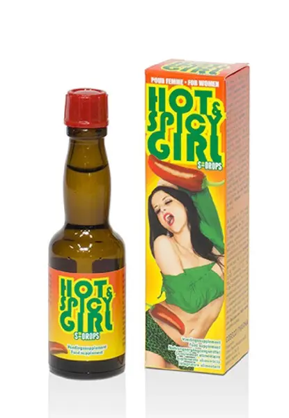 Supliment afrodisiac pentru femei Cobeco - Hot & Spicy Girl, pentru dorință sexuală și vitalitate, 20 ml