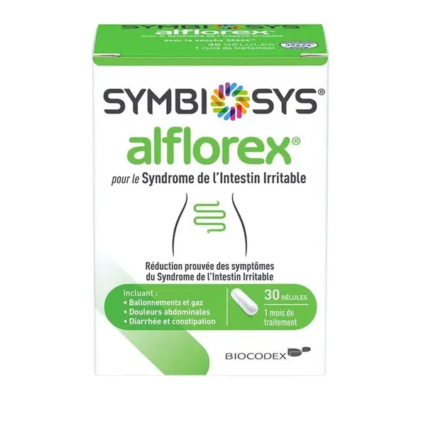 Supliment Alimentar, Biocodex, Aflorex, Tratamentul Colonului Iritabil cu Probiotice, 30 capsule
