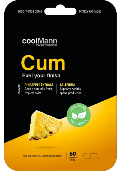 Supliment alimentar CoolMann – Cum, pentru susținerea producției de spermă și fertilității masculine, 60 capsule