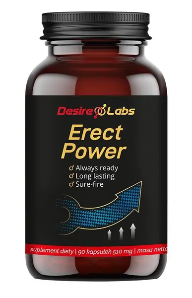 Supliment alimentar DesireLabs - Erect Power, pentru erecție fermă, 90 buc