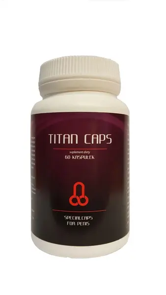 Supliment alimentar Erolab - Titan Caps, pentru mărirea penisului, potență și vitalitate masculină, 60 capsule