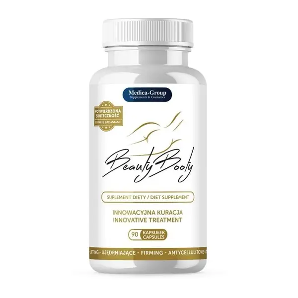 Supliment alimentar Medica Group - BeautyBooty, pentru fermitatea și modelarea feselor, 90 buc