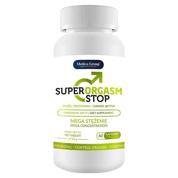 Supliment alimentar Medica Group - Super Orgasm Stop, pentru întârzierea ejaculării, 60 buc