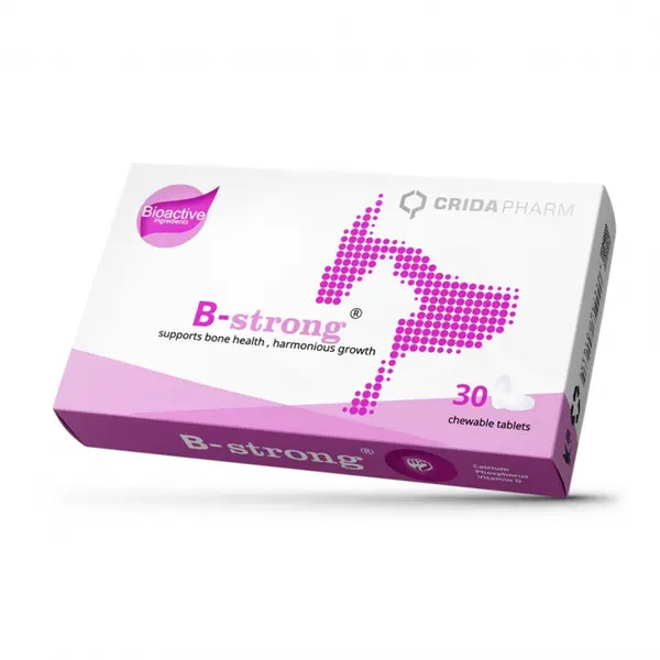 Supliment B-strong , Comprimate masticabile pentru caini E i pisici, 30 comprimate