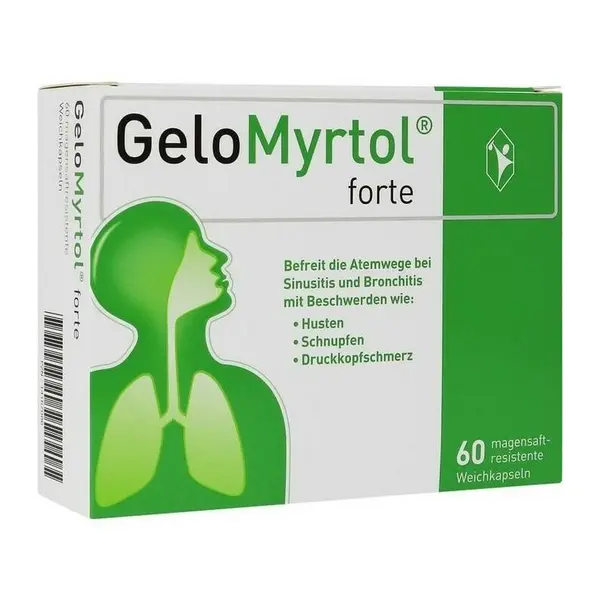 Supliment din Plante, GeloMyrtol Forte, Mucolitic Natural impotriva Bronsitei si Sinuzitei, 60 capsule