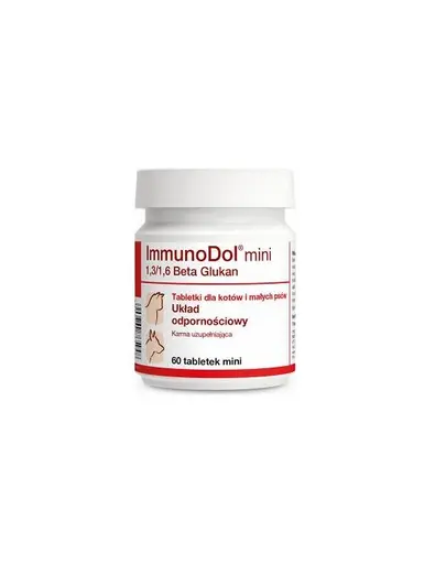 Supliment imunitate pisici Dolfos ImmunoDol mini 60 tablete cu beta-glucan
