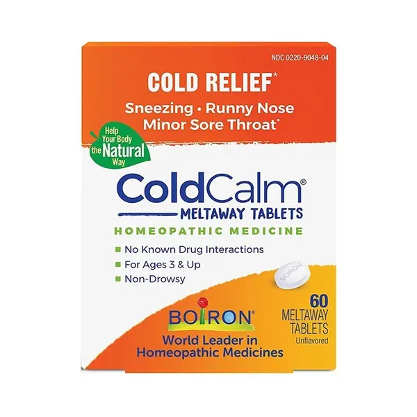 Supliment Natural, ColdCalm, Boiron, pentru Raceala si Gripa, Versiune SUA, 60 tablete