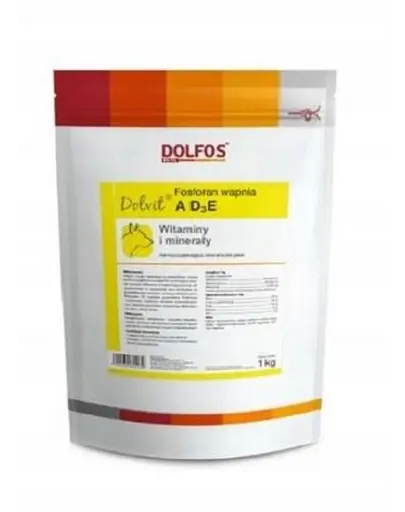 Supliment pentru câini DOLFOS Dolvit Fosforan de calciu 1 kg
