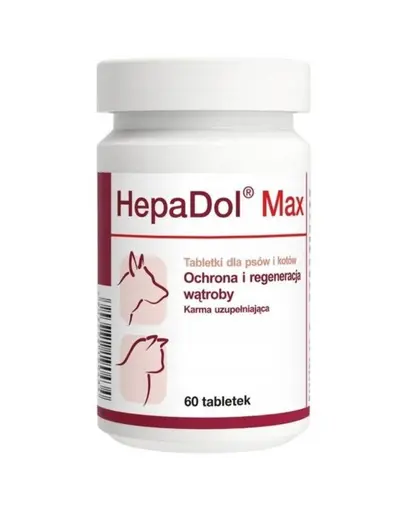 Supliment pentru susținerea ficatului la câini și pisici DOLFOS HepaDol Max 60 tablete