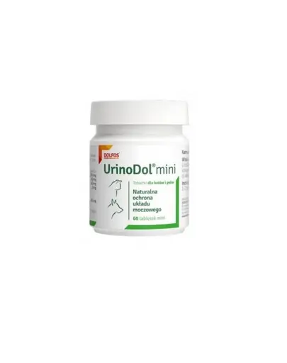 Supliment pentru tractul urinar la câini și pisici DOLFOS UrinoDol Mini 60 tablete cu merișor și acid hialuronic