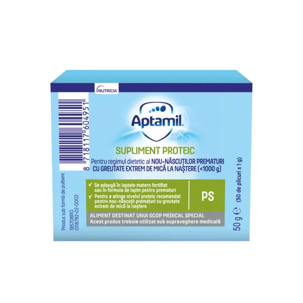 Supliment proteic pentru nou-nascuti, 50g, Aptamil