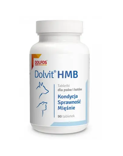 Supliment susținere masă musculară la câini și pisici DOLFOS Dolvit HMB 90 tablete