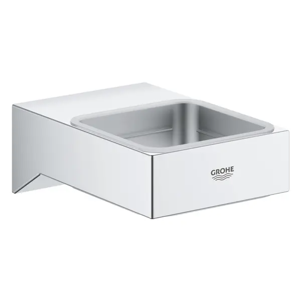 Suport accesorii baie Grohe Selection Cube 40865000, montare pe perete, Crom