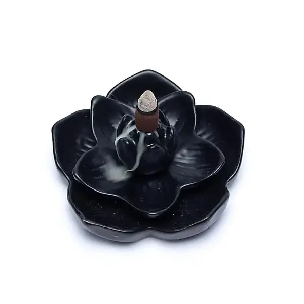 Suport ardere conuri parfumate – floare de lotus, 12 cm