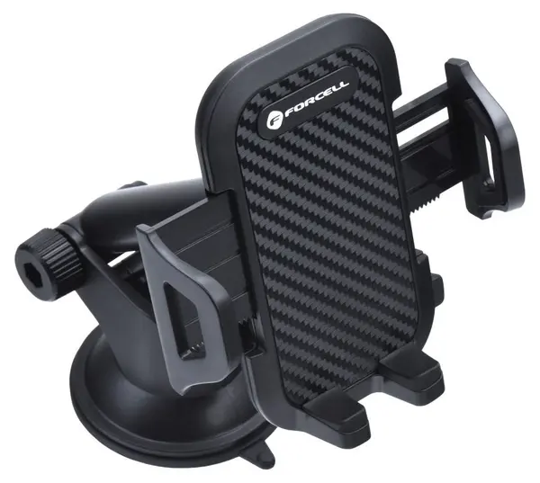 Suport auto Forcell – F-Grip Carbon Bracket, negru