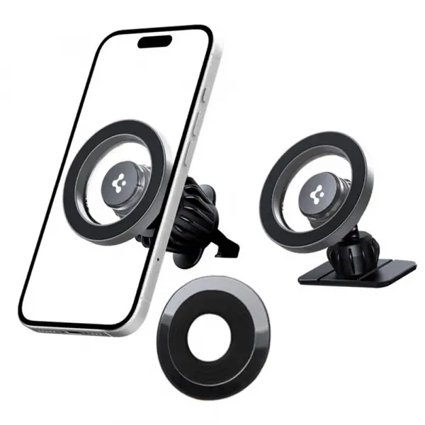 Suport Auto Magnetic Spigen MFT13, Universal, Argintiu ACP08314