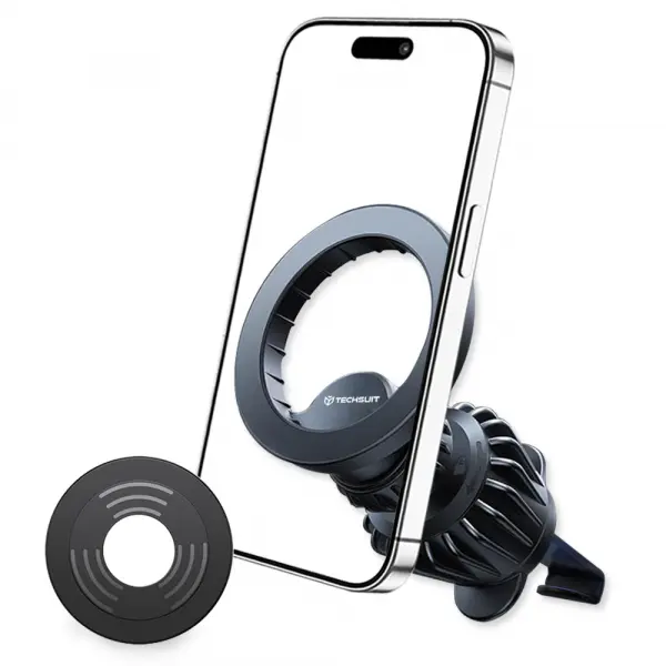 Suport Auto Magnetic Techsuit S1, Universal, Negru