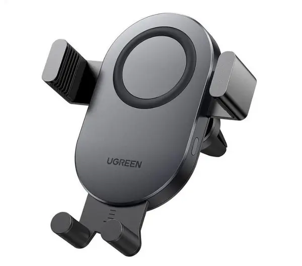Suport auto SmartPhone, fixare grila ventilatie, incarcare Qi Wireless 15W, pozitionare telefon vertical/orizontal, Ugreen CD256
