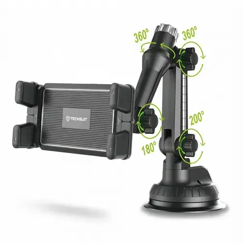 Suport Auto Techsuit ST1 pentru Telefon / Tableta, 4.7inch - 12.9inch (Negru)