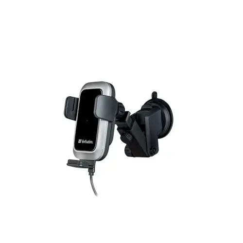 Suport Auto Wireless, Verbatim FWC-03 Pro Qi, Super fast charger, USB Type-C, 15W (Negru)