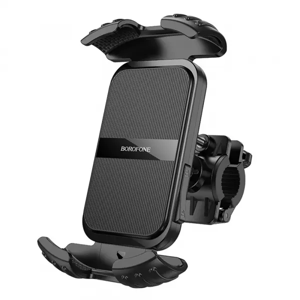 Suport Bicicleta Motocicleta Borofone BH105 Basalt, 4.7inch - 7inch, Negru