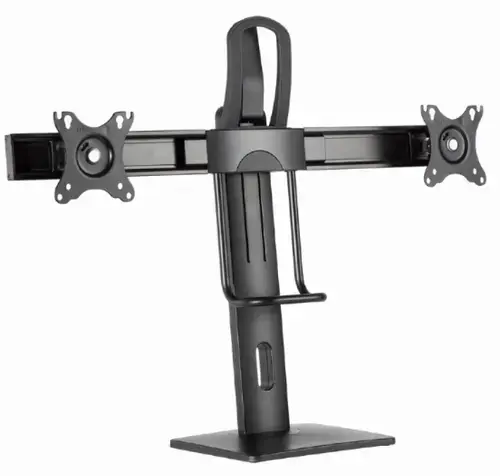 Suport birou 2 monitoare Gembird MS-D2-01, 17inch - 27inch, 12 kg, VESA 75x75/100x100 (Negru)
