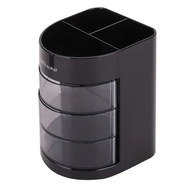 Suport birou 6 compartimente negru Deli Suport birou 6 compartimente negru Deli