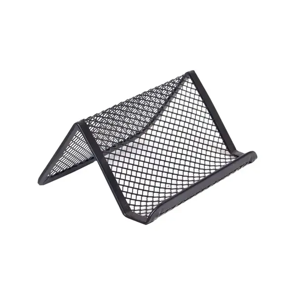 Suport carti de vizita mesh negru Suport carti de vizita mesh negru