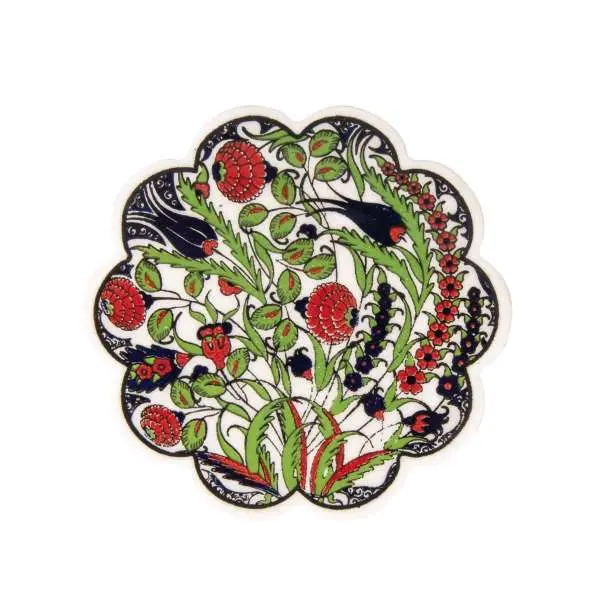 Suport ceramic decorativ – pictat manual în Ierusalim - Model 1