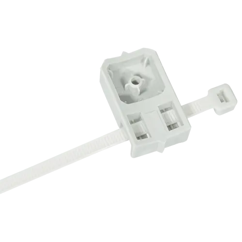 Suport cu bridă cablu 4.8×286 mm pentru pistol de bătut cuie, nailon gri, 200 buc., CELO TBBL