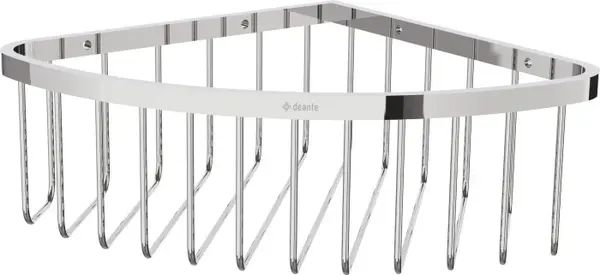 Suport de accesorii pentru dus, pe colt, crom, Deante Jasmin