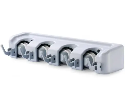 Suport de perete pentru 4 maturi si mopuri Broom Holder