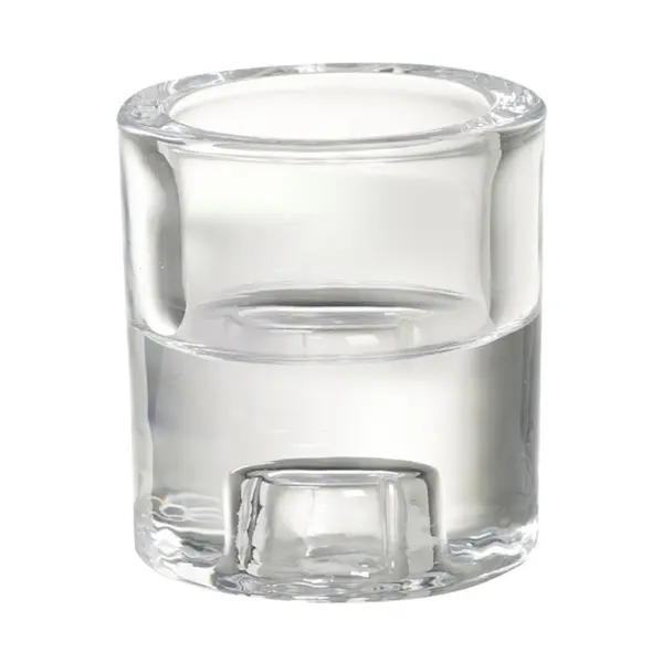 Suport din Sticla Bolsius pentru Lumanari Pastila si Conice 65 x 60 mm