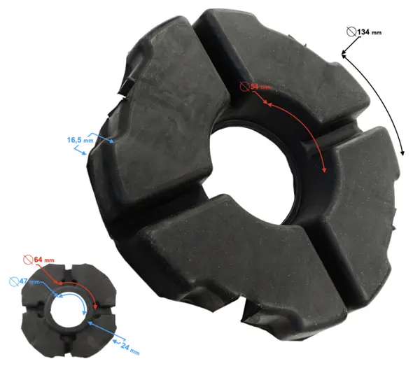 Suport disc frana spate, pentru Volcano 50