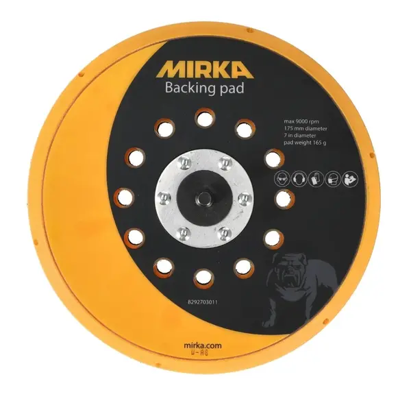 Suport discuri abrazive pentru slefuitoare orbitale Mirka M9 175mm 37 gauri Mediu