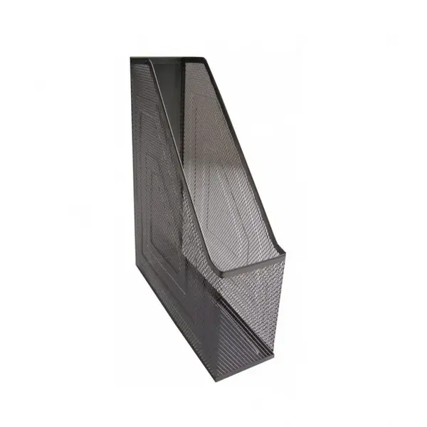 Suport documente Office Cover, vertical, 7,5 cm, plasa metalica, negru