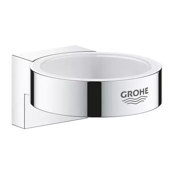 Suport dozator sapun lichid pahar periute de dinti, crom lucios, Grohe Selection