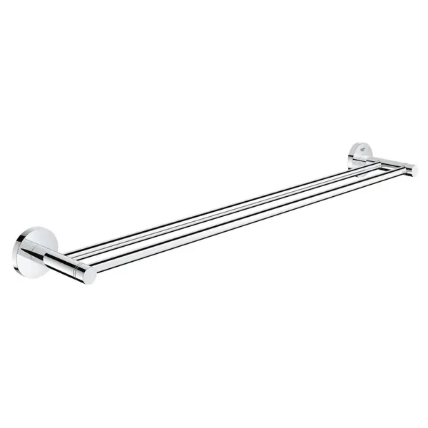 Suport dublu prosop Grohe Essentials, fixare perete ascunsa, 60 cm, Crom