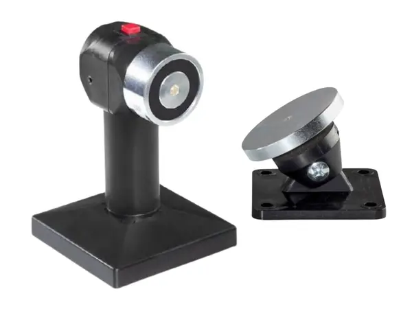 Suport electromagnetic pentru usa antiincendiu Elfri S30110_01, 1000N, 24V, 100mA, lungime 150 mm, cu placa de contrainchidere ajustabila