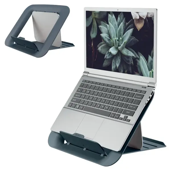 Suport ergonomic laptop Leitz plastic reciclabil diverse culori Suport ergonomic laptop Leitz plastic reciclabil diverse culori Gri antracit