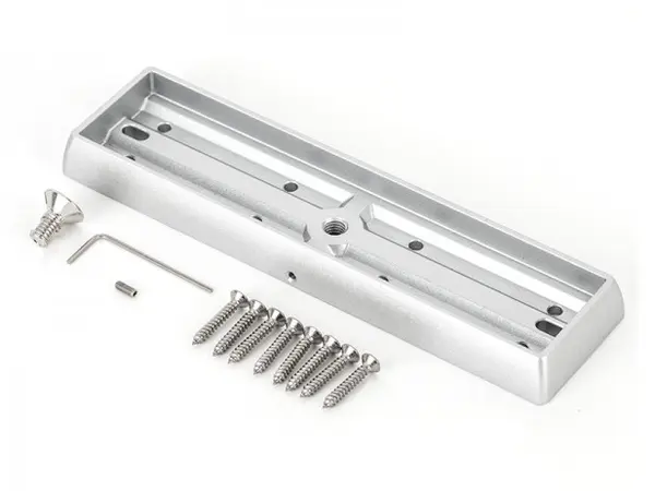 Suport fixare contraplaca electromagnet pe usa, aluminiu anodizat, 191x50x17mm, MBK-280I-N