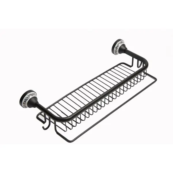 Suport gel de dus baie, culoare negru, Foglia